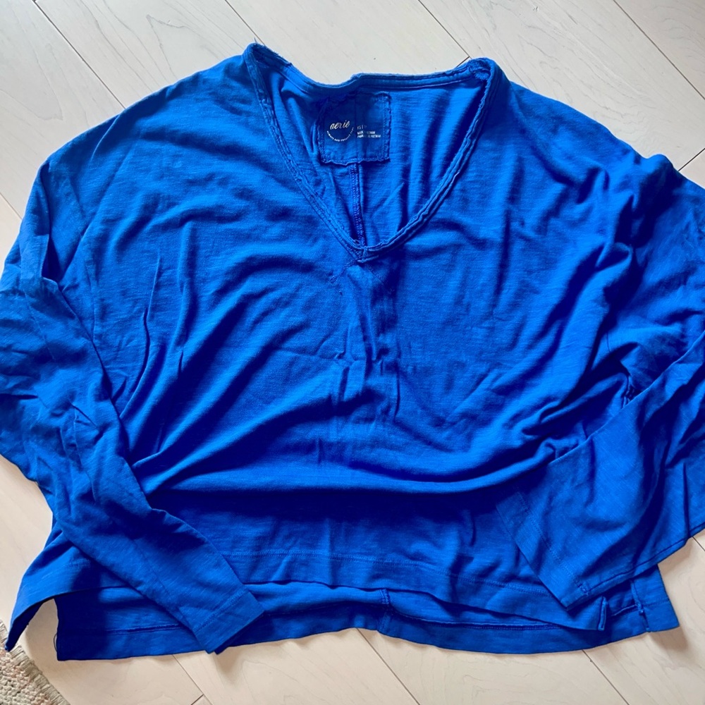 Aerie Vibrant Blue Tee